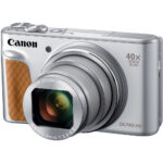 Canon SX740 HS PowerShot Silver digital camera with 40x optical zoom.