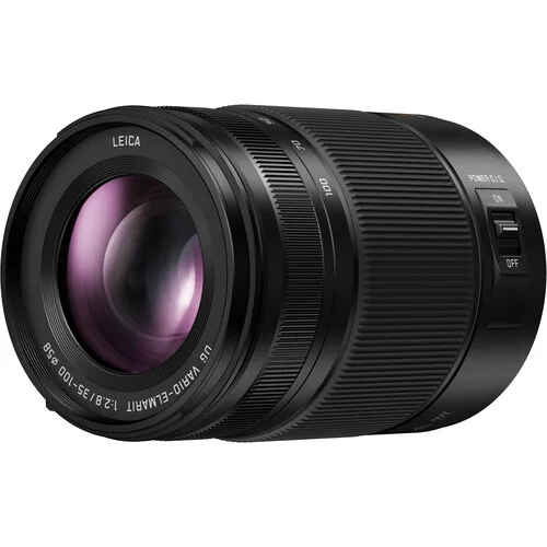 Leica camera lens with optical image stabilization, ideal for professional photography.