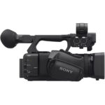 Sony professional camcorder with handle and viewfinder, available at Camix camera shop UK.