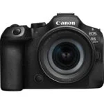 Canon EOS R6 Mark III mirrorless camera with RF 24-105mm lens, available at Camix UK.