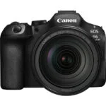 Canon EOS R6 Mark III mirrorless camera with RF 24-105mm lens, available at Camix UK.