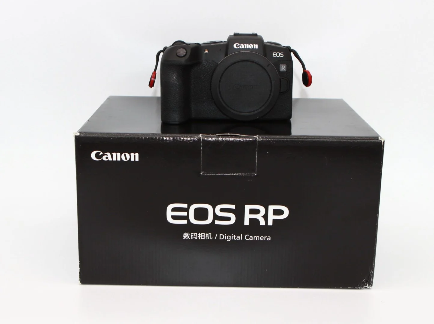 IMG_8643 Canon EOS RP mirrorless camera on box, available at UK camera shop.