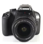 Canon EOS 4000D DSLR camera with 18-55mm lens, ideal for photography enthusiasts.