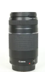 Canon zoom lens with autofocus switch, ideal for DSLR cameras.