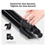 K&F Concept camera tripod with twist lock design for easy extension and tightening.