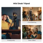 Mini desk tripod for photography, live streaming, and short videos.