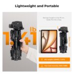 Lightweight K&F Concept camera tripod, portable and compact for travel photography.