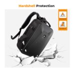 K&F Concept hardshell camera backpack with waterproof and shockproof features.