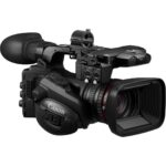 Canon professional video camera with lens and accessories, available at Camix camera shop UK.