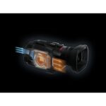 Professional video camera with advanced cooling system, ideal for filmmakers and videographers.