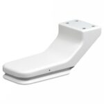White camera accessory mount for photography equipment