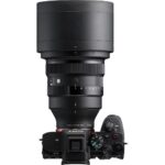 Sony camera with Sigma 135mm lens, ideal for professional photography, available at Camix UK.