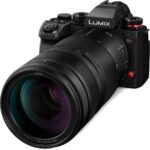 Panasonic Lumix S1 II mirrorless camera with zoom lens, ideal for professional photography.