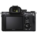 Back view of a Sony mirrorless camera with screen and controls, available at Camix UK.