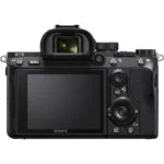 Back view of a Sony mirrorless camera with screen and controls, available at Camix UK.