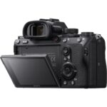 Sony mirrorless camera with tilting screen, ideal for photography enthusiasts in the UK.