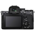 Back view of a mirrorless camera with LCD screen and controls, available at Camix UK.