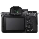 Back view of a mirrorless camera with LCD screen and controls, available at Camix UK.