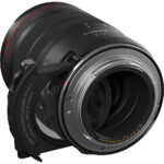 Canon RF lens with polarizing filter, ideal for professional photography and videography.