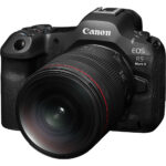 Canon EOS R5 Mark II mirrorless camera with lens, available at Camix UK.