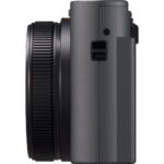 Side view of a compact digital camera body available at a UK camera shop.