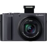 Panasonic Lumix compact digital camera with pop-up flash, ideal for photography enthusiasts.