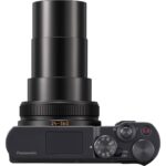 Panasonic compact camera with extended zoom lens, ideal for photography enthusiasts.