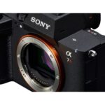 Sony mirrorless camera body with E-mount, ideal for professional photography.