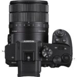 Sony digital camera with lens, ideal for professional photography and videography.
