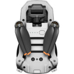 Folded DJI drone with compact design, ideal for aerial photography and videography.
